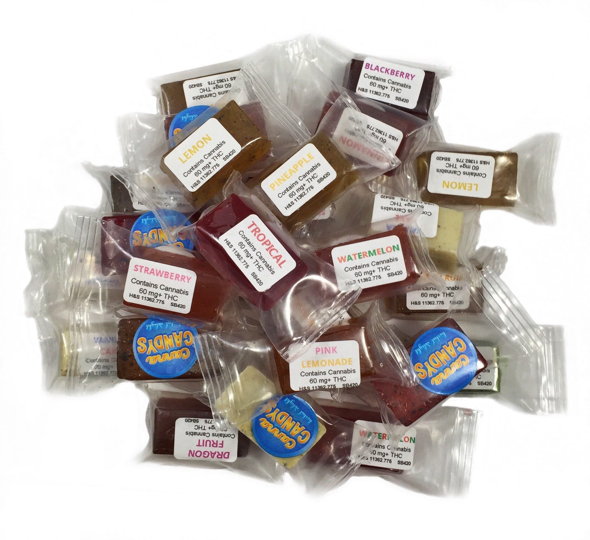 Canna Candys 60 mg Hard Candy 30 Flavors