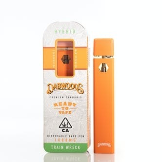 Dabwoods (Hybid) Flavor Train Wreck THC/A 1GRAM Disposable Vape Pen