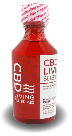 CBD Living Sleep-Aid (Cherry) 120mg CBD and 16mg Melatonin.