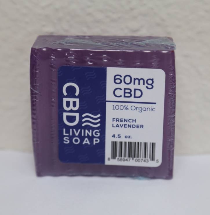 CBD Living Bath Soap 60mg CBD ( French Lavender )