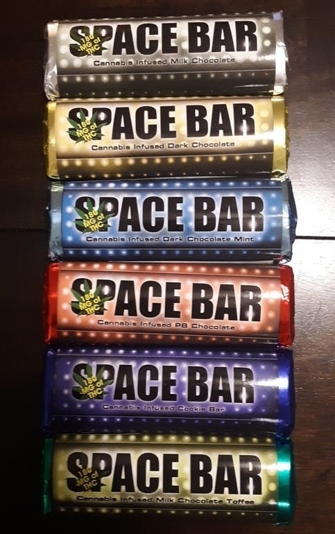 Space Bar Cannabis Infused Milk Chocolate Bar 500 Mg