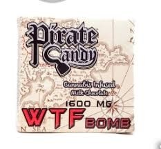 Pirate Candy 1600 mg WTF Bomb Milk Chocolate Bar