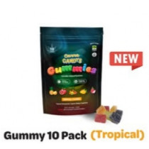 Canna Candys Gummy Bag "Live Resin" Tropical Flavors 1000mg THC (10 Count 100mg Per Gummy)