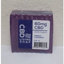CBD Living Bath Soap 60mg CBD ( French Lavender )