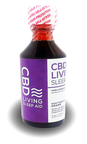 CBD Living Sleep-Aid (Grape) 200mg CBD and 16mg Melatonin
