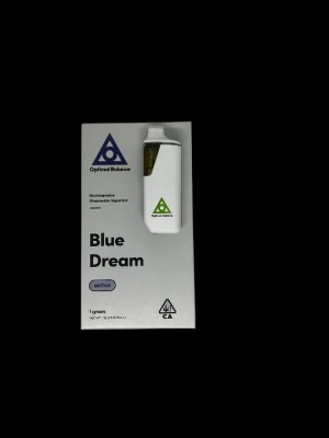 Optimal Balance (Sativa) Flavor Blue Dream 86.18% THC .23% CBD 1 GRAM 