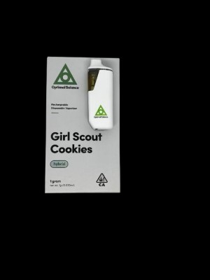 Optimal Balance (Hybrid) Flavor Girl Scout Cookies 86.21% THC .29% CBD 1 GRAM 