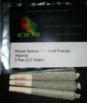 House Special Top Shelf Pre-Rolls 3 PAC 2.5 gram (Hybrid)
